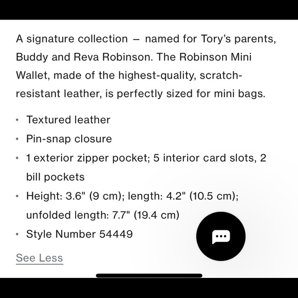 TORY BURCH Authentic Gray Robinson Leather Mini Wallet New With Tag - Picture 13 of 13